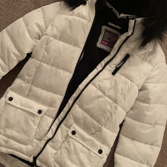 Girls Justice winter jacket size 12 - Picture 3 of 6